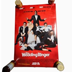 The Wedding Ringer Movie Poster Original 27x40 Double Sided Kevin Hart Josh Gad